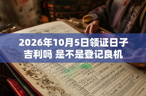 2026年10月5日领证日子吉利吗 是不是登记良机