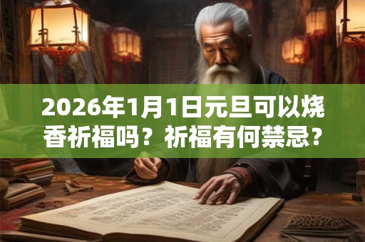 2026年1月1日元旦可以烧香祈福吗？祈福有何禁忌？