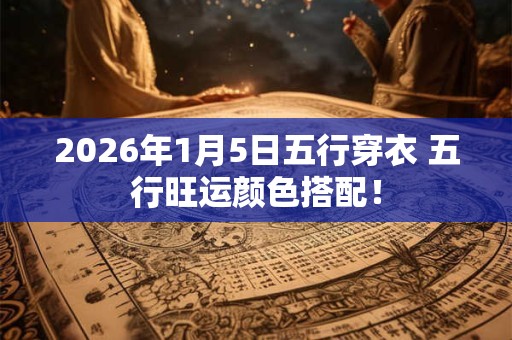2026年1月5日五行穿衣 五行旺运颜色搭配！