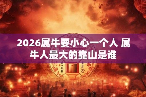 2026属牛要小心一个人 属牛人最大的靠山是谁 2026属牛要小心一个人 属牛人最大的靠山是谁