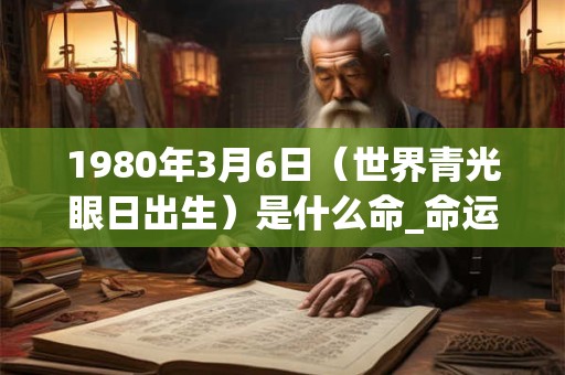 1980年3月6日（世界青光眼日出生）是什么命_命运如何