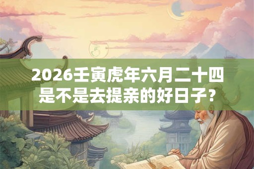 2026壬寅虎年六月二十四是不是去提亲的好日子？