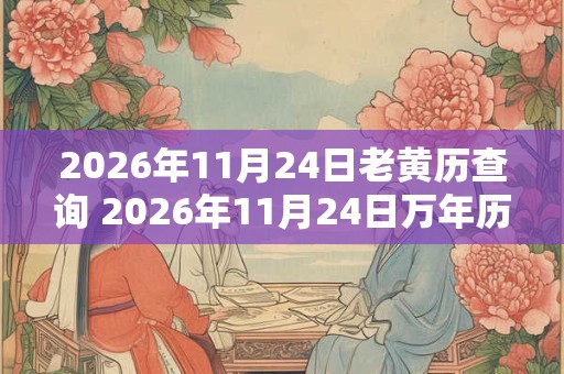 2026年11月24日老黄历查询 2026年11月24日万年历黄道吉日 2026年11月24日老黄历查询 2026年11月24日万年历黄道吉日