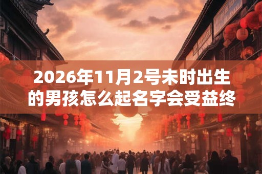 2026年11月2号未时出生的男孩怎么起名字会受益终生