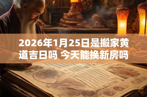 2026年1月25日是搬家黄道吉日吗 今天能换新房吗