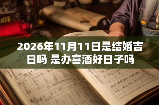 2026年11月11日是结婚吉日吗 是办喜酒好日子吗