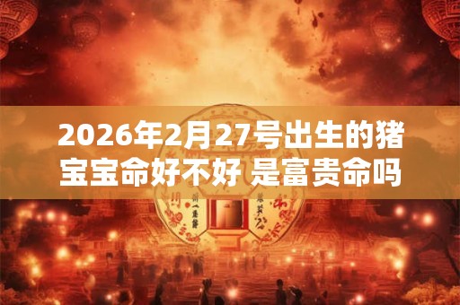 2026年2月27号出生的猪宝宝命好不好 是富贵命吗 2026年2月27号出生的猪宝宝命好不好 是富贵命吗