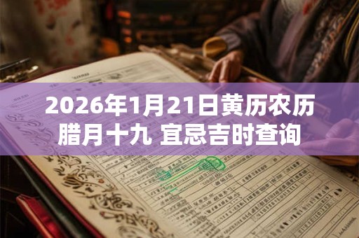 2026年1月21日黄历农历腊月十九 宜忌吉时查询
