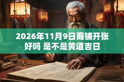 2026年11月9日商铺开张好吗 是不是黄道吉日 2026年11月9日商铺开张好吗 是不是黄道吉日