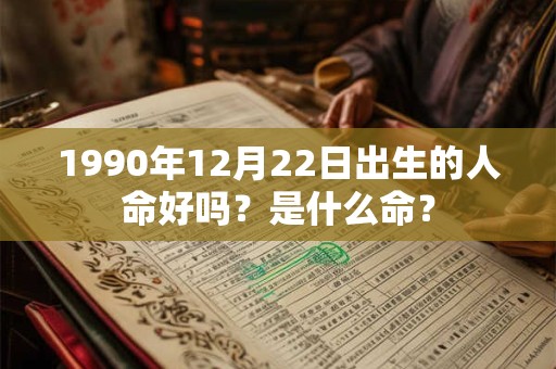 1990年12月22日出生的人命好吗？是什么命？