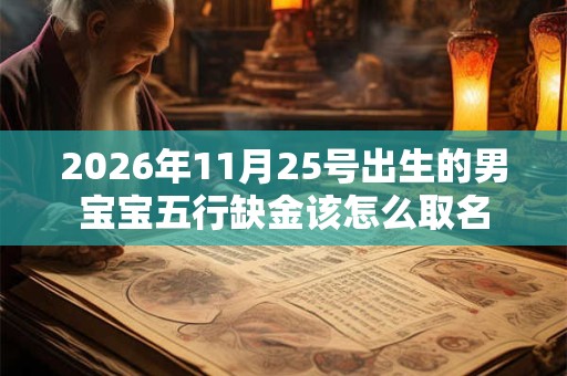 2026年11月25号出生的男宝宝五行缺金该怎么取名 2026年11月25号出生的男宝宝五行缺金该怎么取名