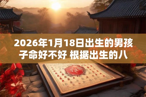 2026年1月18日出生的男孩子命好不好 根据出生的八字取名字