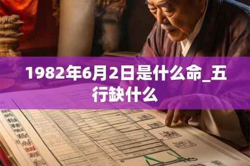 1982年6月2日是什么命_五行缺什么