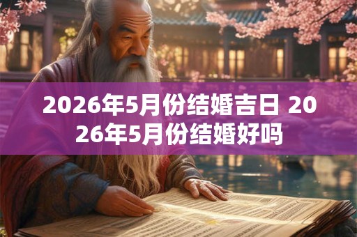 2026年5月份结婚吉日 2026年5月份结婚好吗