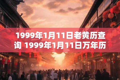 1999年1月11日老黄历查询 1999年1月11日万年历黄道吉日