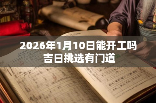 2026年1月10日能开工吗 吉日挑选有门道 2026年1月10日能开工吗 吉日挑选有门道