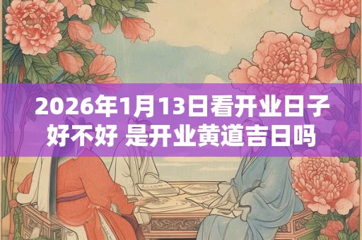 2026年1月13日看开业日子好不好 是开业黄道吉日吗