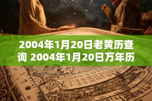 2004年1月20日老黄历查询 2004年1月20日万年历黄道吉日