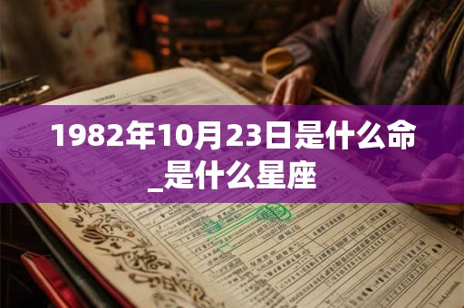1982年10月23日是什么命_是什么星座 1982年10月23日是什么命_是什么星座