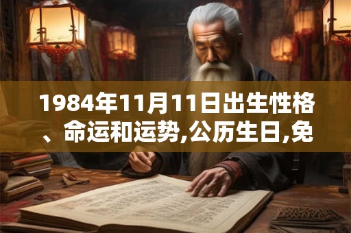 1984年11月11日出生性格、命运和运势,公历生日,免费算命