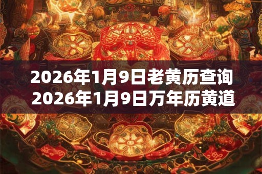 2026年1月9日老黄历查询 2026年1月9日万年历黄道吉日 2026年1月9日老黄历查询 2026年1月9日万年历黄道吉日