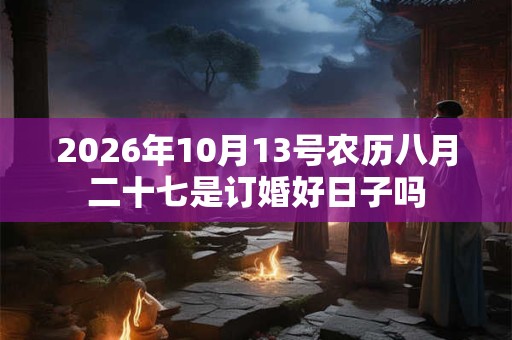 2026年10月13号农历八月二十七是订婚好日子吗