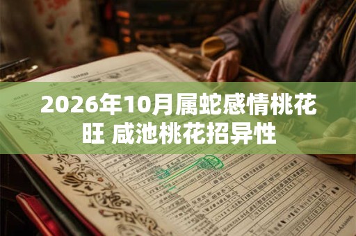 2026年10月属蛇感情桃花旺 咸池桃花招异性