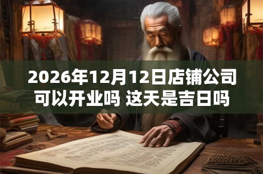 2026年12月12日店铺公司可以开业吗 这天是吉日吗