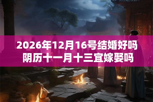 2026年12月16号结婚好吗 阴历十一月十三宜嫁娶吗