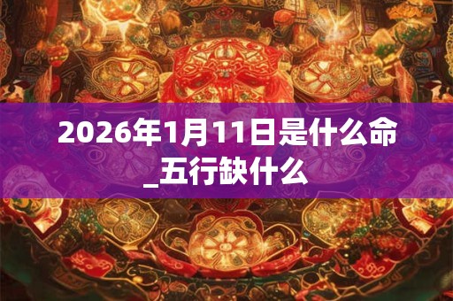 2026年1月11日是什么命_五行缺什么