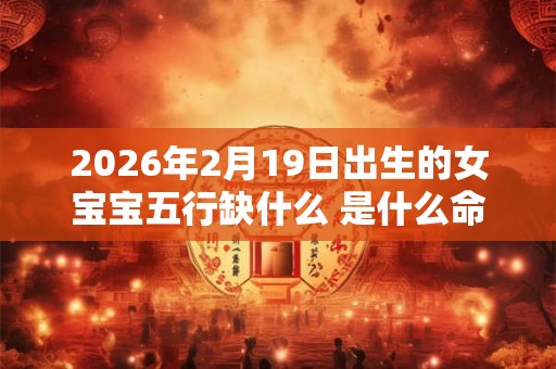 2026年2月19日出生的女宝宝五行缺什么 是什么命 2026年2月19日出生的女宝宝五行缺什么 是什么命