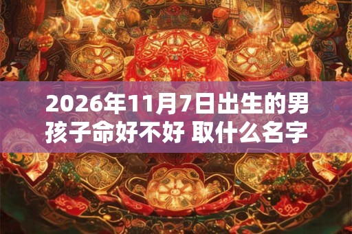 2026年11月7日出生的男孩子命好不好 取什么名字好