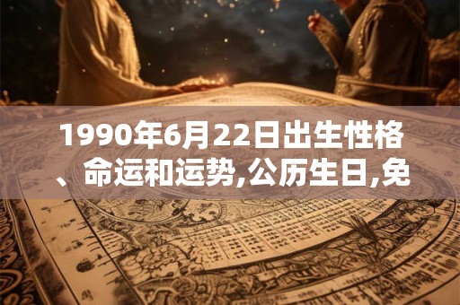 1990年6月22日出生性格、命运和运势,公历生日,免费算命 1990年6月22日出生性格、命运和运势,公历生日,免费算命
