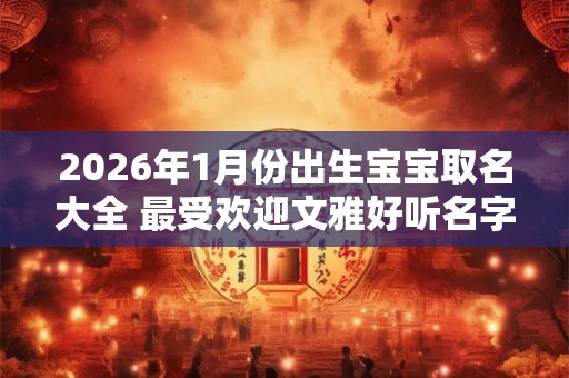 2026年1月份出生宝宝取名大全 最受欢迎文雅好听名字