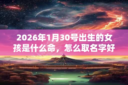 2026年1月30号出生的女孩是什么命，怎么取名字好
