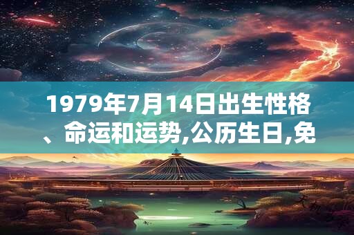 1979年7月14日出生性格、命运和运势,公历生日,免费算命