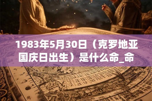 1983年5月30日(克罗地亚国庆日出生)是什么命_命运如何 1983年5月30日(克罗地亚国庆日出生)是什么命_命运如何