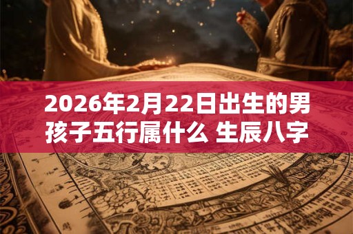 2026年2月22日出生的男孩子五行属什么 生辰八字取名