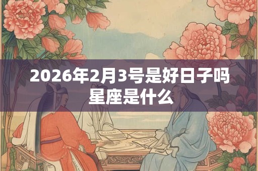 2026年2月3号是好日子吗 星座是什么