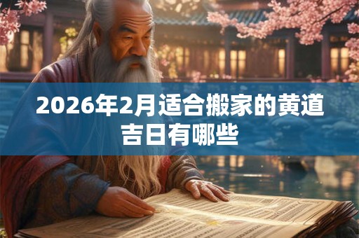 2026年2月适合搬家的黄道吉日有哪些 2026年2月适合搬家的黄道吉日有哪些