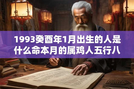 1993癸酉年1月出生的人是什么命本月的属鸡人五行八字查询