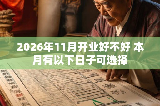 2026年11月开业好不好 本月有以下日子可选择 2026年11月开业好不好 本月有以下日子可选择