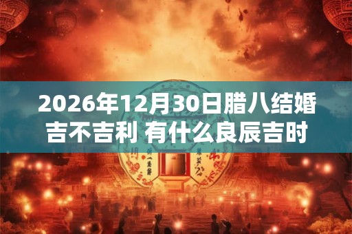 2026年12月30日腊八结婚吉不吉利 有什么良辰吉时