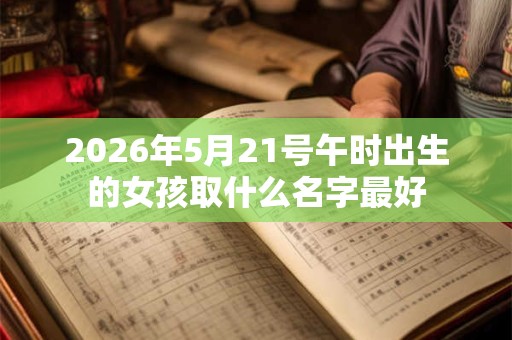 2026年5月21号午时出生的女孩取什么名字最好