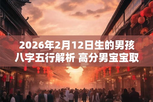 2026年2月12日生的男孩八字五行解析 高分男宝宝取名字 2026年2月12日生的男孩八字五行解析 高分男宝宝取名字