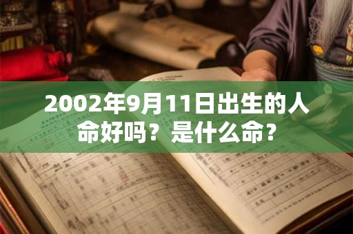 2002年9月11日出生的人命好吗?是什么命? 2002年9月11日出生的人命好吗?是什么命?