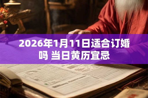 2026年1月11日适合订婚吗 当日黄历宜忌 2026年1月11日适合订婚吗 当日黄历宜忌