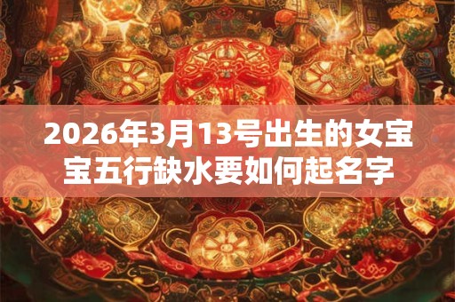 2026年3月13号出生的女宝宝五行缺水要如何起名字