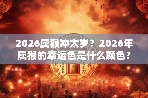 2026属猴冲太岁？2026年属猴的幸运色是什么颜色？
