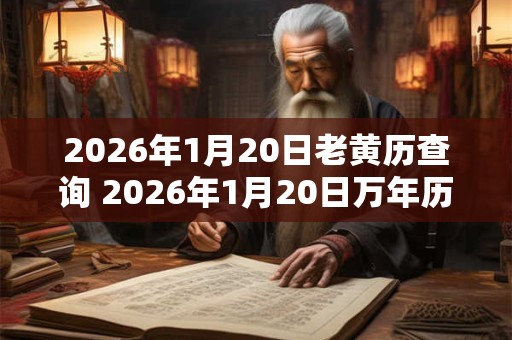 2026年1月20日老黄历查询 2026年1月20日万年历黄道吉日